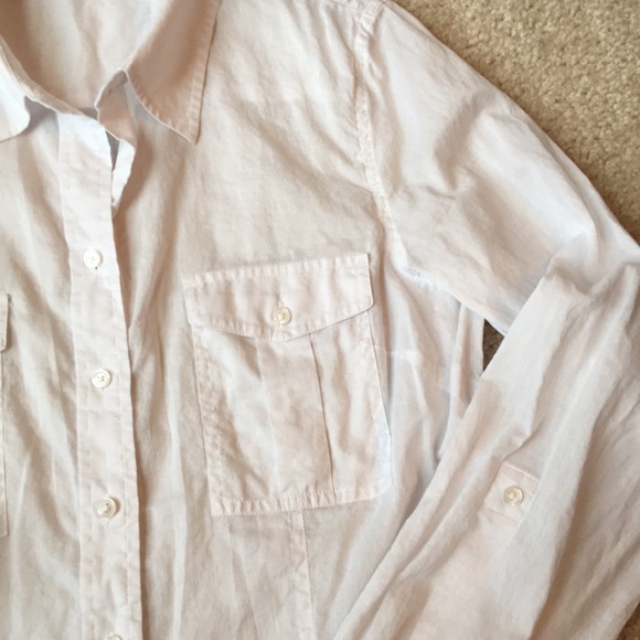 Coldwater Creek size L 14 white long sleeve shirt - Picture 3 of 4